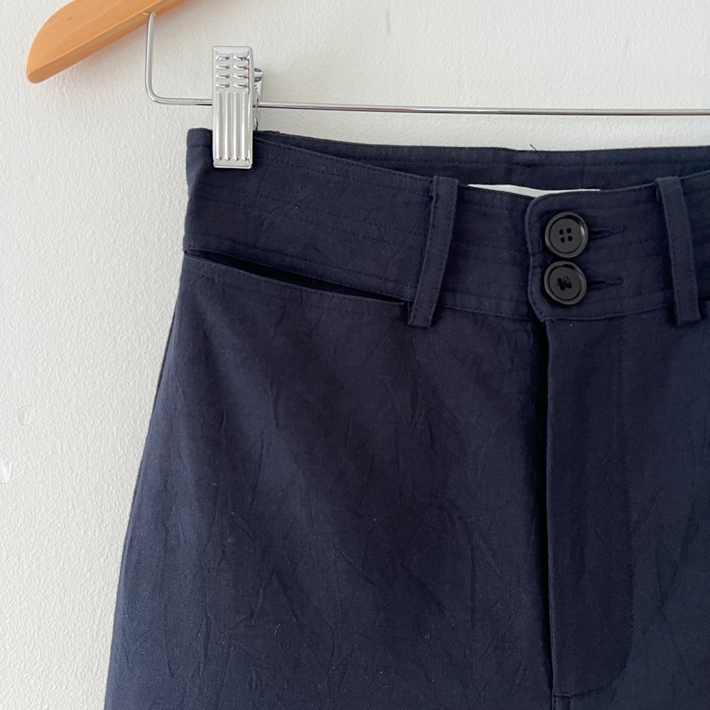 Apiece Apart Navy Wide Leg Pants - Picture 5 of 13